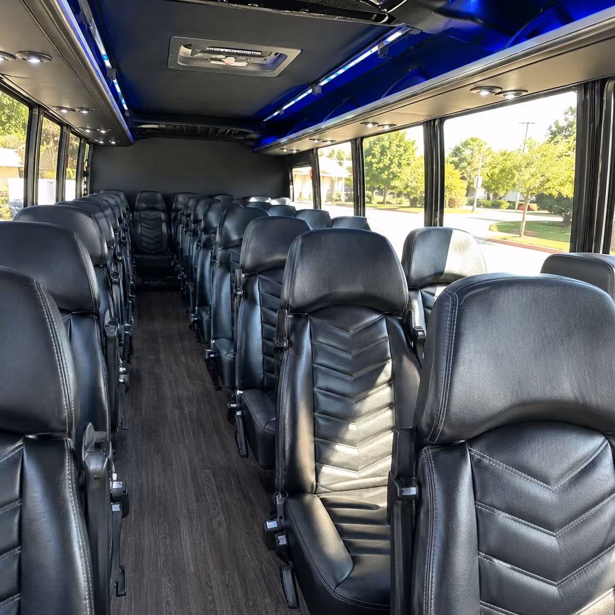 25 passenger minibus interior