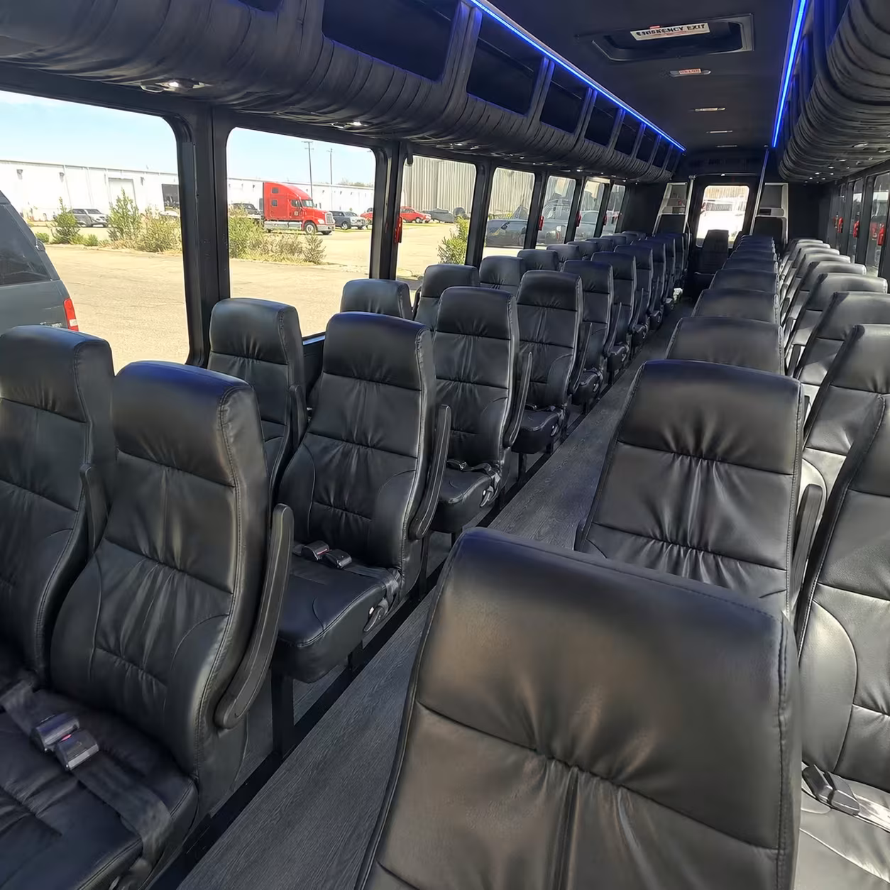 28 passenger minibus interior