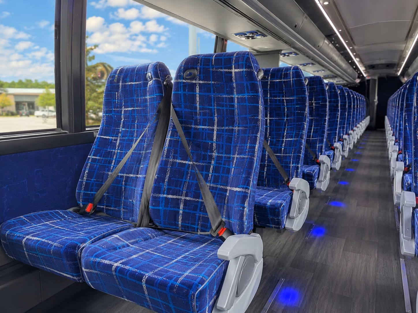 fort myers charter bus rental interior